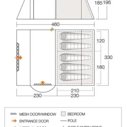 Vango Osiris 500 Tent -UK Outdoor Equipment Sales 2024 2451749425 g