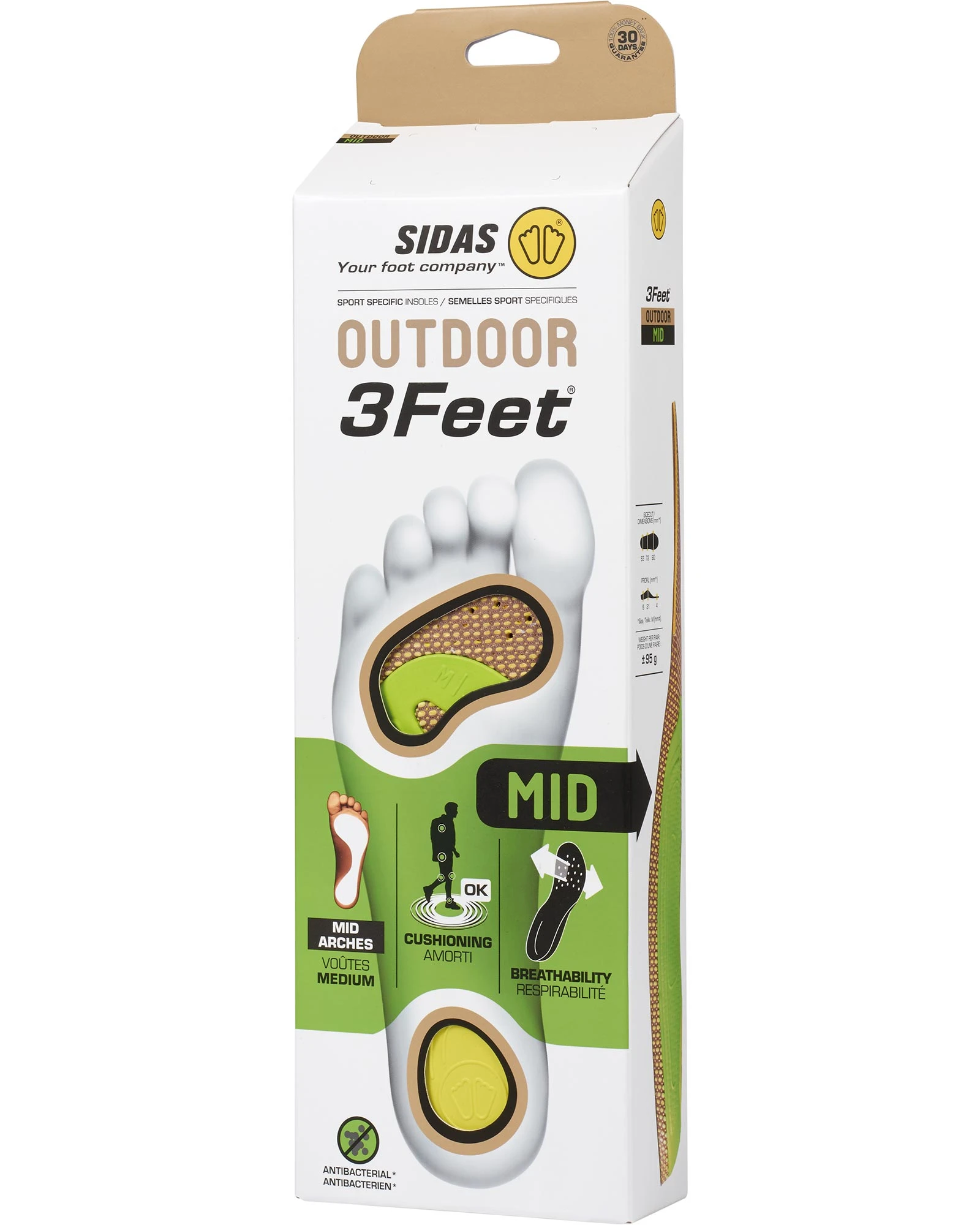 Sidas 3Feet Outdoor Mid Insoles 5 Sidas 3Feet Outdoor Mid Insoles - Image 3