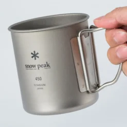 Snow Peak Titanium Single Wall Cup 450ml -UK Outdoor Equipment Sales 2024 6140619007 g