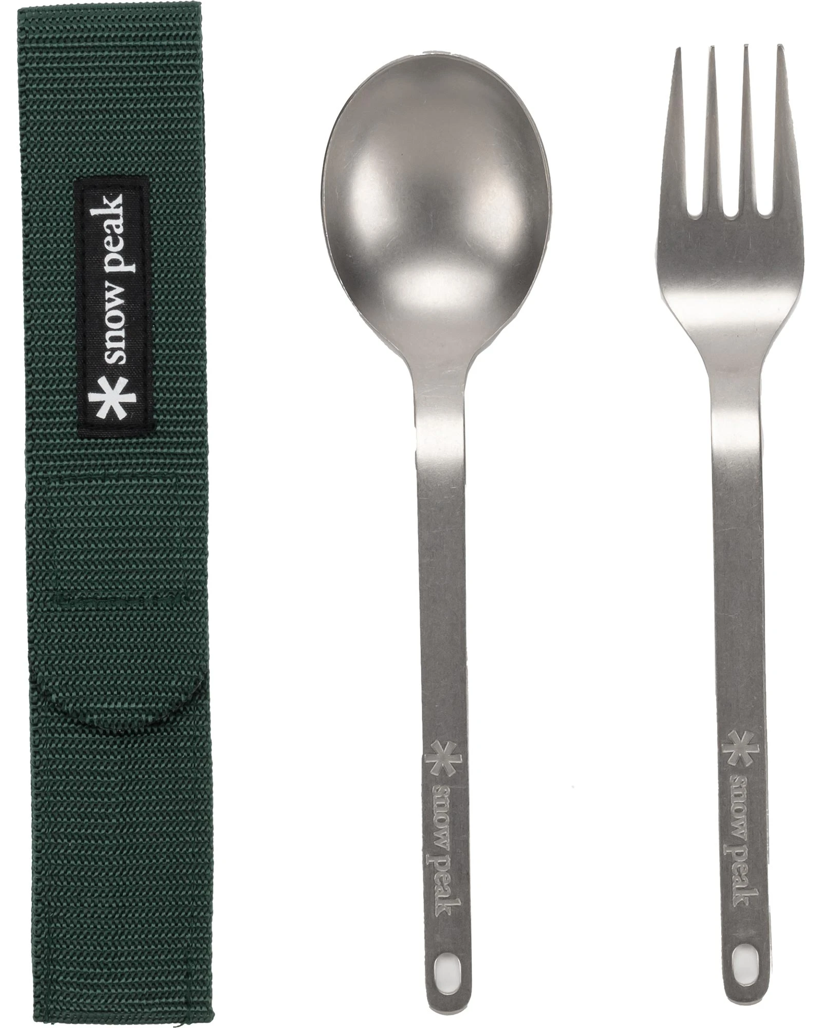 Snow Peak Titanium Fork & Spoon Set 3 Snow Peak Titanium Fork & Spoon Set